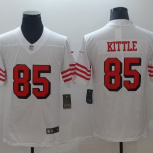 Men's Nike San Francisco 49ers #85 Kittle Rush Vapor Untouchable White Limited Jersey