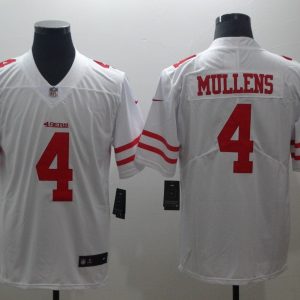Men's San Francisco 49ers #4 Mullen White Vapor Untouchable Limited Player Jersey