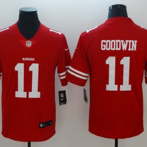 Men's San Francisco 49ers Goodwin Nike Red Color Rush Vapor Untouchable Limited Player Jersey