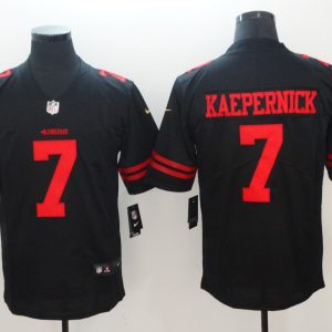 Nike San Francisco 49ers#7 Colin Kaepernick Black Vapor Untouchable Limited Player NFL Jersey