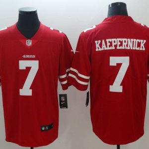 Nike San Francisco 49ers#7 Colin Kaepernick Red Vapor Untouchable Limited Player NFL Jersey