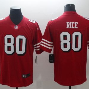 Men's San Francisco 49ers Jerry Rice Nike Red Color Rush Vapor Untouchable Limited Player Jersey
