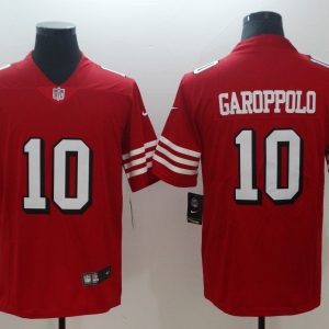 Men's San Francisco 49ers Jimmy Garoppolo Nike Red Color Rush Vapor Untouchable Limited Player Jersey