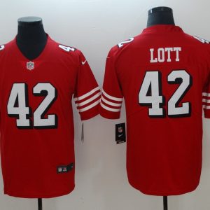 Men's San Francisco 49ers Ronnie Lott Nike Red Color Rush Vapor Untouchable Limited Player Jersey
