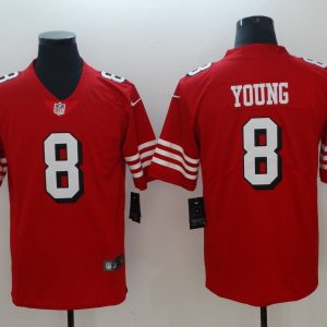 Men's San Francisco 49ers Steve Young Nike Red Color Rush Vapor Untouchable Limited Jersey