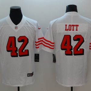 Men's San Francisco 49ers Ronnie Lott Nike White Color Rush Vapor Untouchable Limited Player Jersey