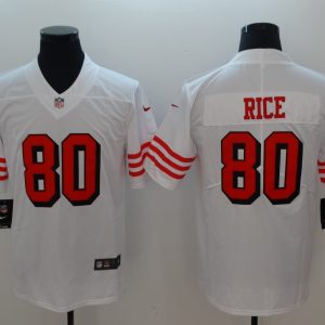 Men's San Francisco 49ers Jerry Rice Nike White Color Rush Vapor Untouchable Limited Retired Player Jersey