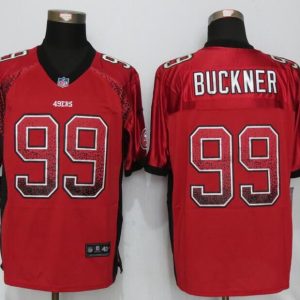 NEW Nike San Francisco 49ers 99 Buckner Drift Fashion Red Elite Jerseys