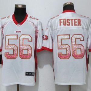 New Nike San Francisco 49ers 56 Foster Drift Fashion White Elite Jersey