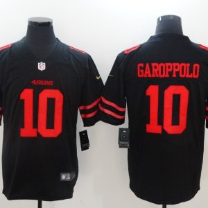 NFL San Francisco 49ers #10 Garoppolo Vapor Limited Black Jersey