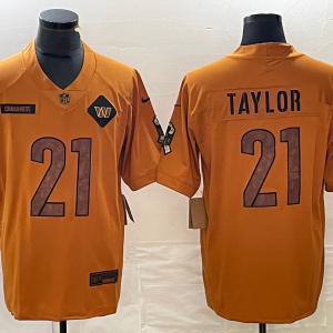 Men's Washington Commanders #21 Sean Taylor 2023 Brown Salute To Service Limited Jersey