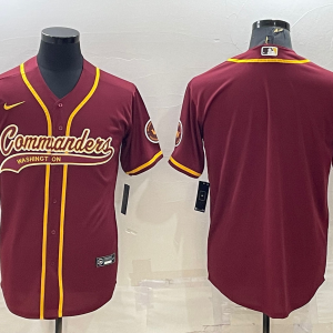 Men's Washington Commanders Blank Burgundy Baseball Nike Jersey