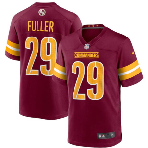 Men's Washington Commanders #29 Kendall Fuller 2022 Burgundy Game Stitched Jersey