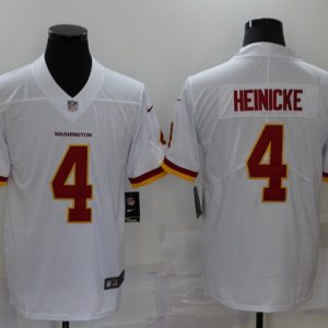 Men's Washington Football Team #4 Heinicke White Vapor Untouchable Limited Jersey
