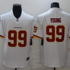 Men's Washington Football Team #99 Young White Vapor Untouchable Limited Jersey