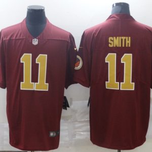 Men's Washington Football Team Red #11 Smith Red Color Rush Limited Jersey