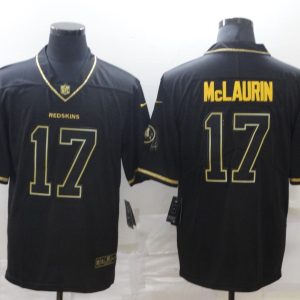 Men's Washington Redskins #17 Terry McLaurin Black 2020 Golden Edition Limited Jerse