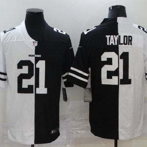Men's Washington Redskins #21 Sean Taylor Black/White Split 2020 Vapor Untouchable Limited Jersey