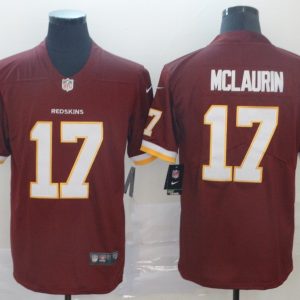 Men's Washington Redskins #17 Terry McLaurin Red Vapor Untouchable Limited Jersey