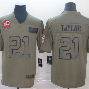 Nike Redskins #21 Sean Taylor 2019 Olive Salute To Service Limited Men Jersey