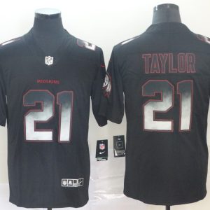 Washington Redskins #21 Sean Taylor Black 2019 Smoke Fashion Limited Men Jersey