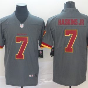 Men's Nike Washington Redskins #7 Haskins Grey Inverted Legend Men Jersey