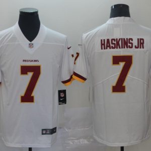 Men's Nike Washington Redskins #7 Haskins White Jr Vapor Untouchable Limited Jersey
