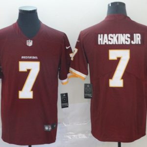 Men's Nike Washington Redskins #7 Haskins Jr Burgundy Vapor Untouchable Limited Jersey