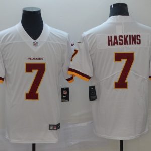 Men's Nike Washington Redskins #7 Haskins White Vapor Untouchable Limited Jersey