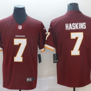 Men's Nike Washington Redskins #7 Haskins Burgundy Red Team Color Vapor Untouchable Limited Jersey