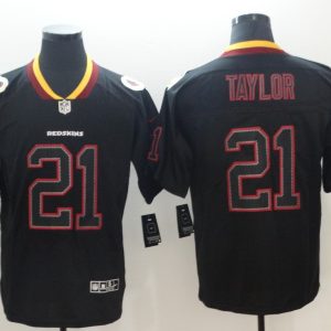 Nike 2018 Washington Redskins #21 Taylor Lights Out Black Color Rush Limited Jersey
