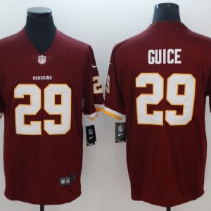 Nike Redskins 29 Derrius Guice Burgundy Red Team Color Vapor Untouchable Limited Men Jersey