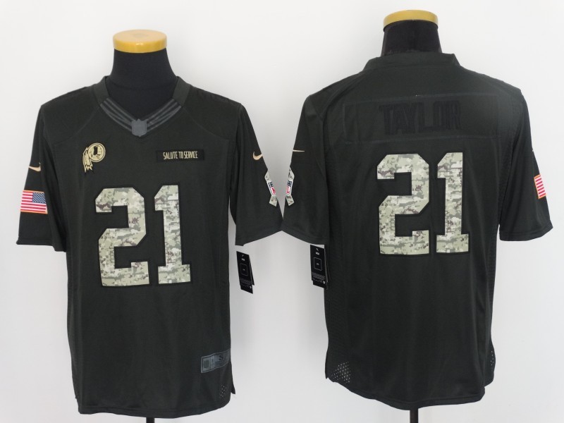 NFL Washington Redskins #21 Taylor Salute to Service Limited Jersey