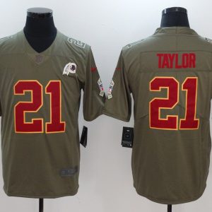 Mens Washington Redskins #21 Taylor Olive Salute to Service Limited Jersey