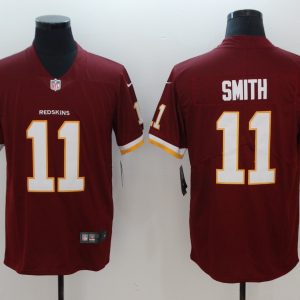 New Nike Washington Redskins #11 Smith Red Vapor Untouchable Limited Jersey