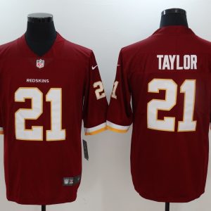 New Nike Washington Redskins 21 Taylor Red Vapor Untouchable Limited Jersey