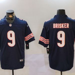 Mens Chicago Bears #9 Brisker Blue Vapor Limited Jersey