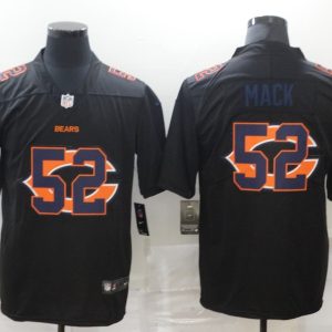 Men's Chicago Bears #34 Walter Payton Black Shadow Logo Limited Jersey