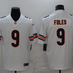 Men's Chicago Bears #9 Foles White Vapor Untouchable Limited Jersey
