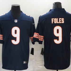 Men's Chicago Bears #9 Foles Blue Vapor Untouchable Limited Jersey