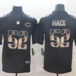 Men's Chicago Bears #52 Khalil Mack 2019 Black Statue Of Liberty Limited Jersey