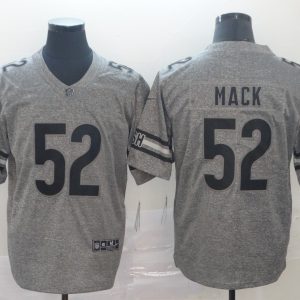 Nike Bears #52 Khalil Mack Gray Gridiron Limited Men Jersey