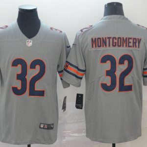 Nike Bears #32 David Montgomery Inverted Legend Limited Men Jersey