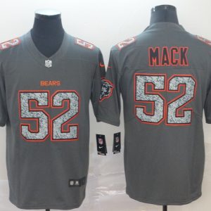 Nike Bears #52 Khalil Mack Gray Static Vapor Untouchable Limited Men Jersey