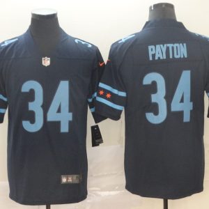 Men's Chicago Bears #34 Walter Payton Navy 2019 City Edition Limited Jersey