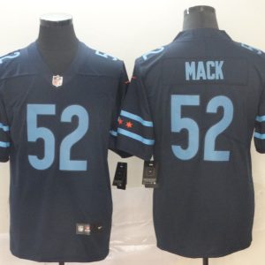 Men's Chicago Bears #52 Khalil Mack Navy 2019 City Edition Limited Jersey