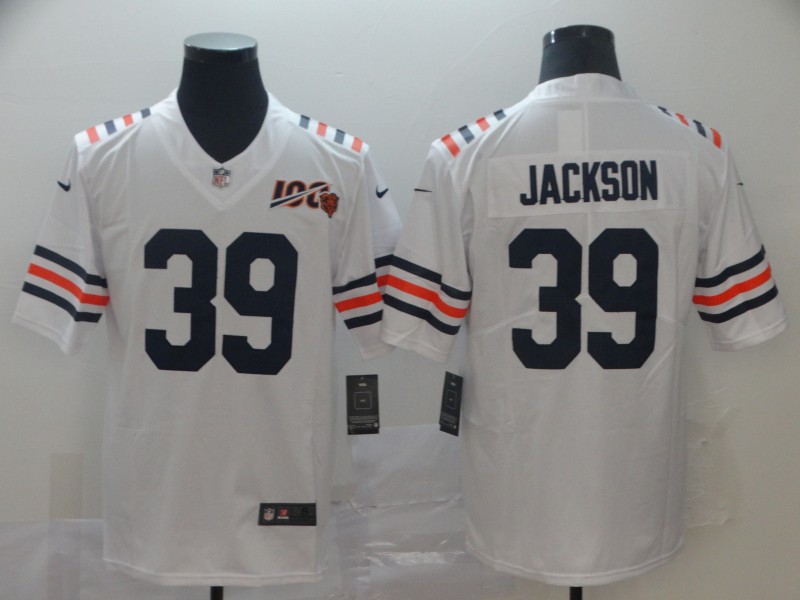 Men's Chicago Bears #39 Jackson White 2019 100th Season Limited Stitched NFL Jersey