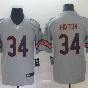 Men's Chicago Bears #34 Walter Payton Sliver Inverted Legend Men Jersey