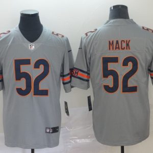 Men's Chicago Bears #52 Khalil Mack Sliver Inverted Legend Men Jersey