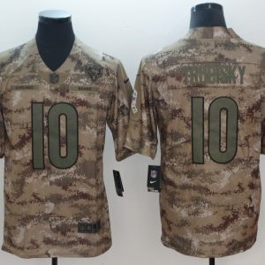 Nike Chicago Bears 10 Trubisky Camo Salute to Service Retired Player Limited Jersey